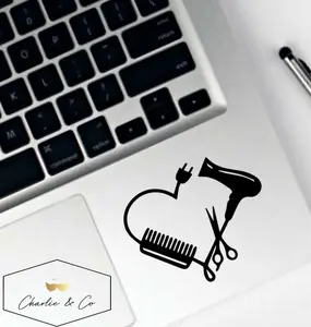 Hairstylist decal, hairdresser sticker, hairstylist sticker, hairdresser vinyl decal, hairstylist laptop sticker, vinyl decal