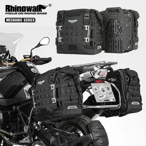 Rhinowalk Motorcycle Side Bag 35L Waterproof Quick Release Anti-fall universal Motorbike Saddle Tail Rear Pannier Travel Luggage Storage Riding Accessories For BMW For KTM