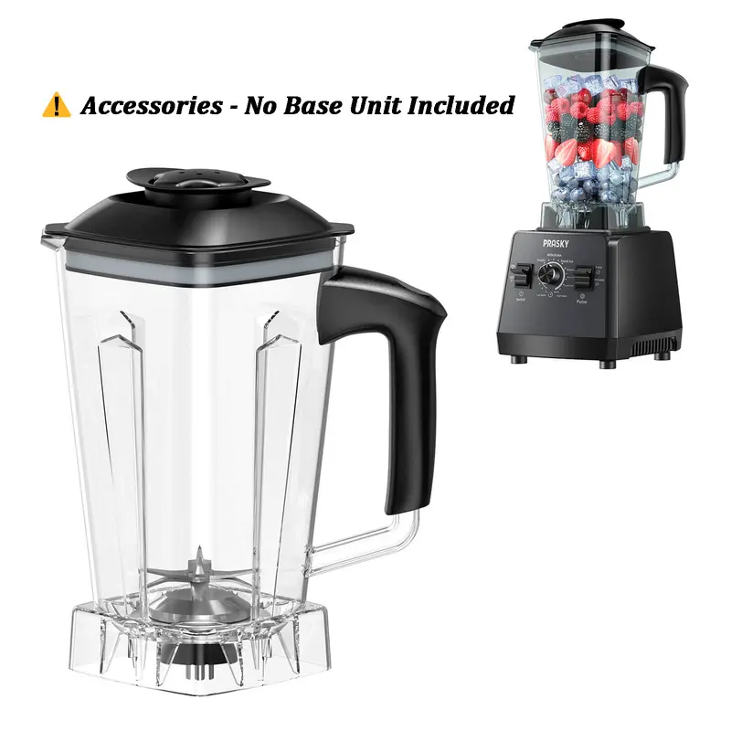Accessories - PRASKY Professional 68OZ Blender Cup Accessories - Dry Grinder & Liquid Blender Containers, BPA Free for Coffee/Spices/Smoothies Replacement Parts Spare