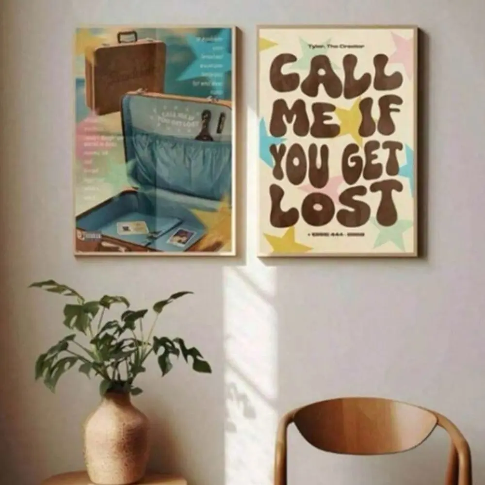 Optional Wooden Frame Pop Music If You Get Lost Please Call Me Album Cover Gifting Choice Canvas Wall Art Modern Home Decor