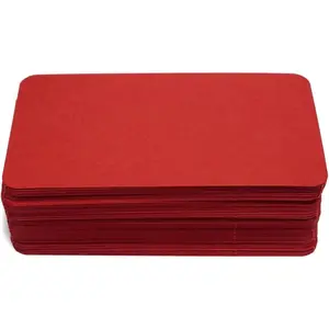 3.5x2 Blank color index cards (100) Paper - Blank (red)