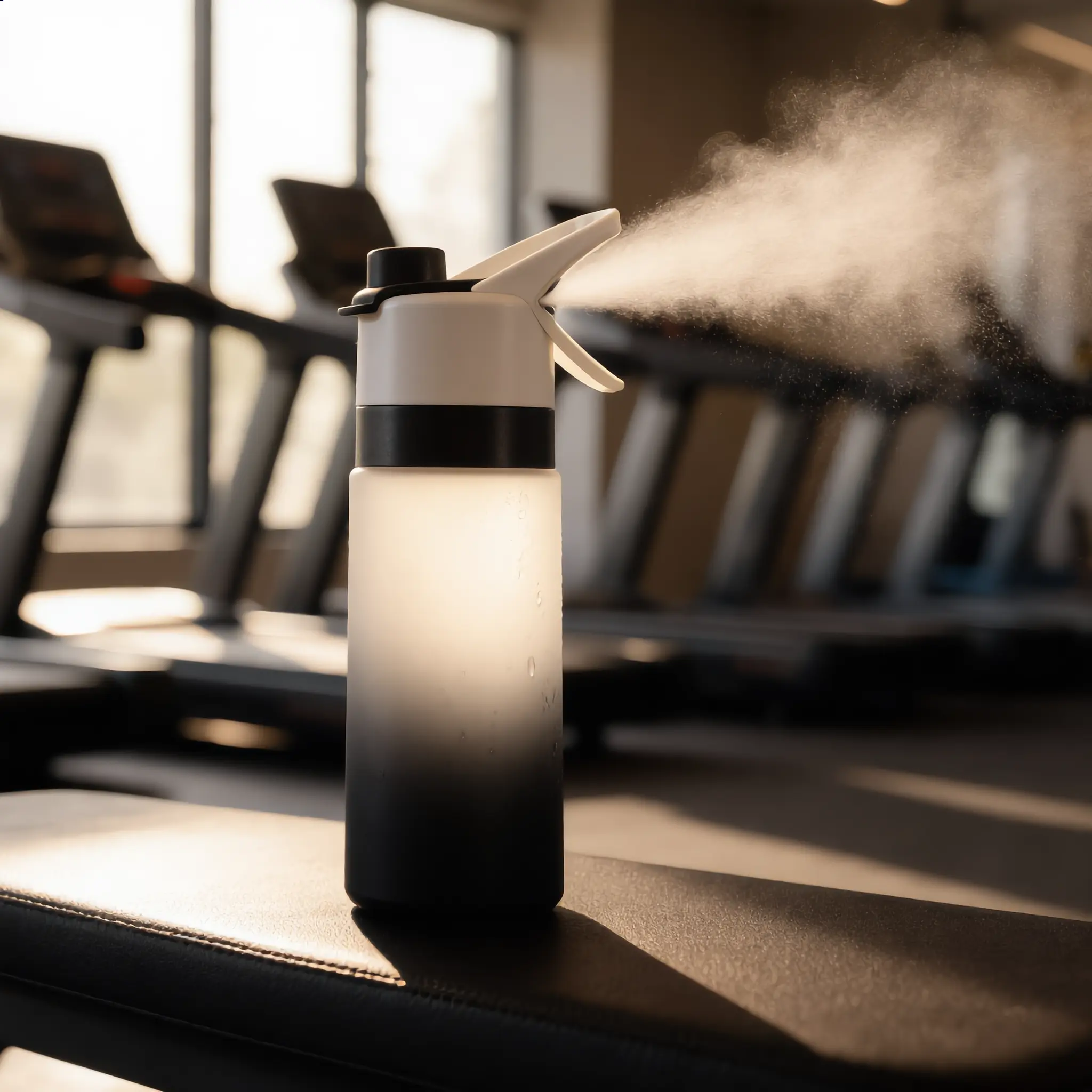 2-in-1 Spray Water Bottle — Misting Sports Hydration Bottle