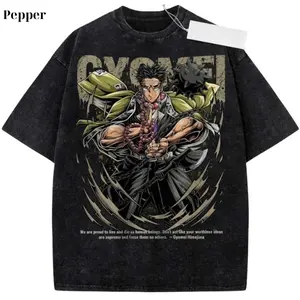 Gyomei Himejima Shirt, Demon Slayer Shirt, Anime Shirt, Vintage T-Shirt, Anime Merch, Gift For Men & Women, Unisex Cotton Crewneck Short Sleeve T-Shirt Menswear Womenswear Streetwear Top Casual