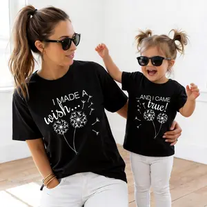 Mommy and Kid Shirts, Mom and Daughter Shirts, Mothers Day Outfit, Mothers Day Gift, New Mom Babyshower Gift, Mothers Day Shirt Casual American Short Sleeve T-shirt girly tops girl set