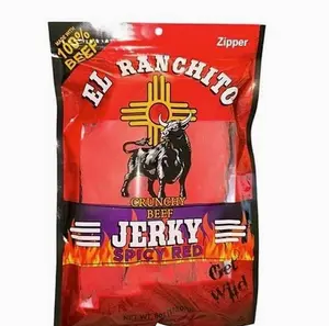 Spicy Red El Ranchito Crunchy Beef Jerky Net Wt. 2 oz
