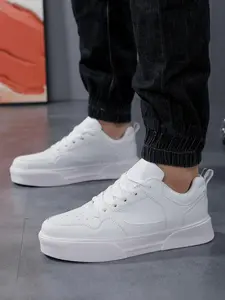 Men's Fashionable Lace Up Low Top Skate Shoes, Casual Comfortable Sports Shoes for Outdoor Activities, Trendy All-match Sneakers for Daily Wear