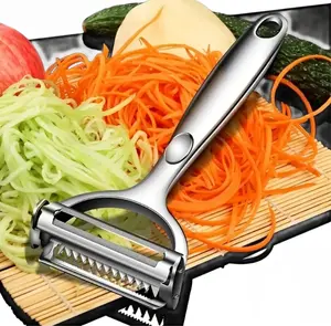 2-in-1 - Multifunction Vegetable Peeler, Julienne Peeler for Kitchen