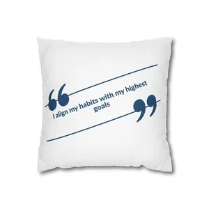 Spun Polyester Square Pillowcase