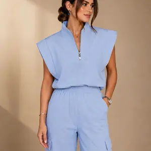 Glevo Timeless Elegance Medical Scrub Set – Serenity Blue