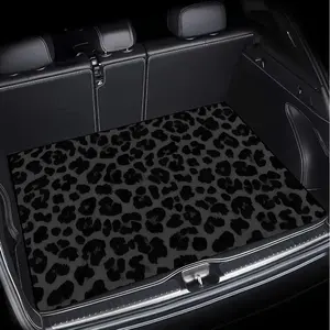 1pc Leopard Print Car Trunk Liner Compatible for Most Vehicles - Heavy-Duty Durable Mat, Floor Mats for Car, Installation, Spill &, Stylish Trunk Accessory ( Fit)