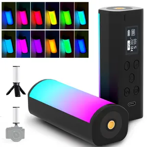 1-Pack Magnetic Handheld Light Wand with APP Control, 360° Full RGB Mini LED Video Light Stick 2500K~8500K Dimmable for Photography Vlog TikTok