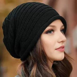 Women's Winter Knitted Hat, Warm Woolen Beanie Cap for Women, Stylish & Cozy Design, Perfect for Cold Weather, Adjustable Stylish Hat, Premium Headwear