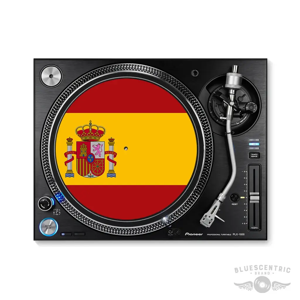 Flag of Spain Turntable Slipmat - for Vinyl Records