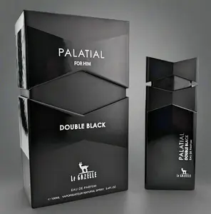 RIIFFS Palatial Double Black Eau de Parfum - 100ML (3.4 fl oz) Luxury-Themed Spray-On Fragrant Men's Fragrance with Vanilla & Fruit Flavors for Him, Spray-On Men's Fragrance