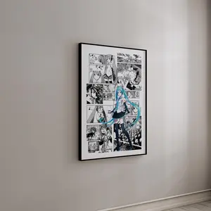 [Sale Up To 40%] Miku Hatsune Manga Panel Poster, Vocaloid Anime Wall Art, Curated Manga Panels Decor, High Quality Print, Gift for Fans