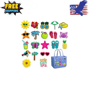 20PCS Beach Charms for Bogg Bag, Hawaii Theme
