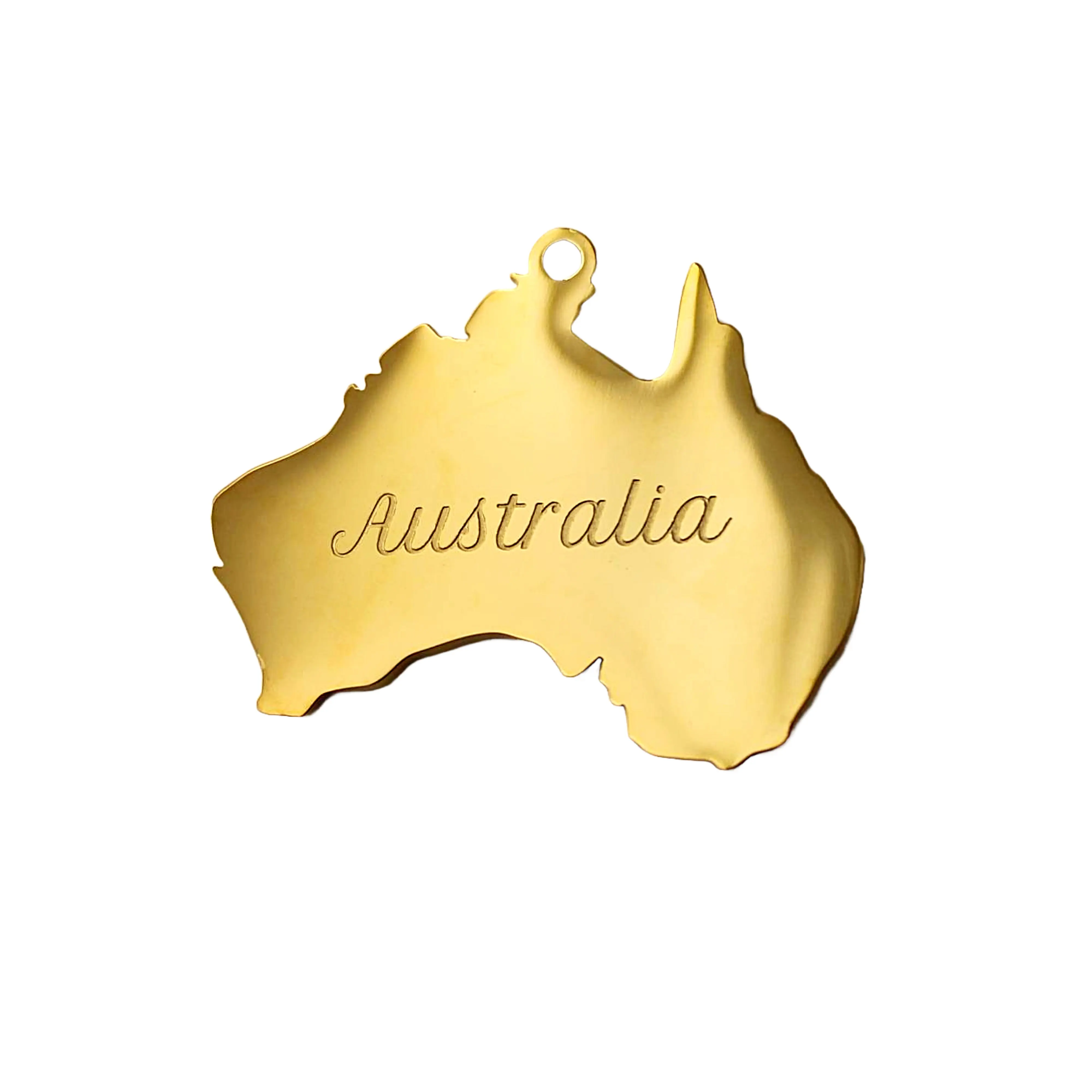 Australia Shaped Charm Pendant Bracelet, Necklace, or Earrings