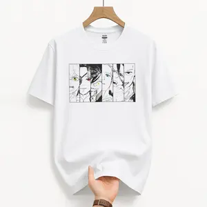 Streetwear WIND BREAKER Anime Tee – Featuring Five Fan-Favorite Faces in a Striking Vintage Panel Style Full of Attitude Casual Cotton Classic Fabric Menswear Top Hem Original