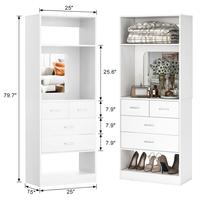 Closet System with Mirror