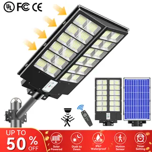DEEPN Solar outdoor lights 6500K, waterproof IP67, 5 lighting modes, with intelligent motion detection, suitable for parking lots, gardens, courtyards, and other outdoor places