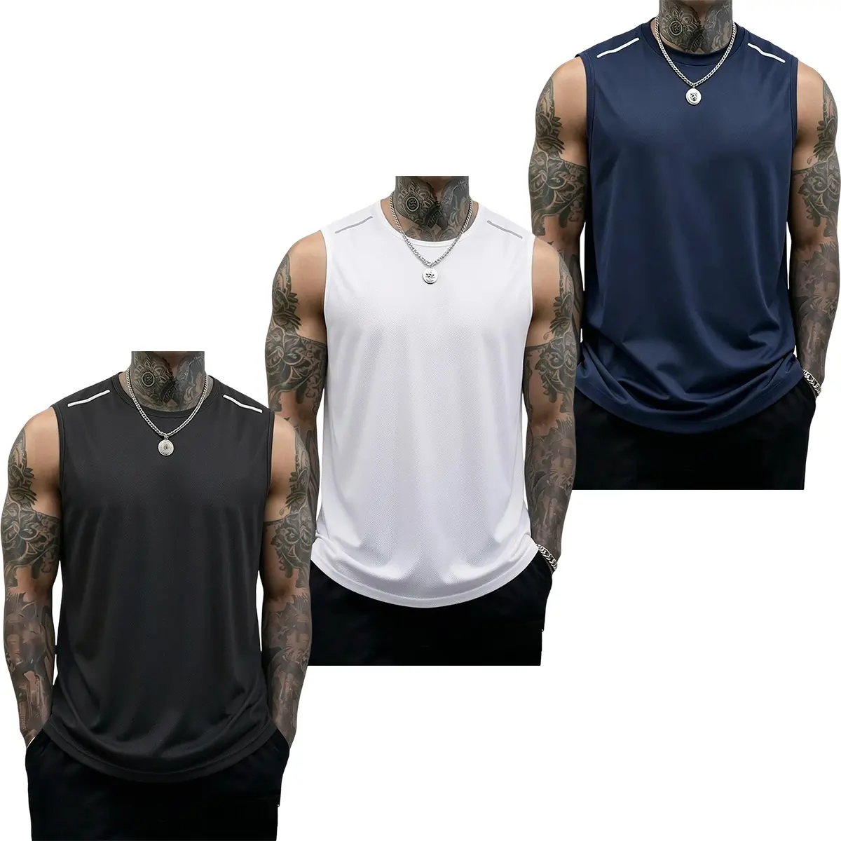 Black + White + Dark Blue