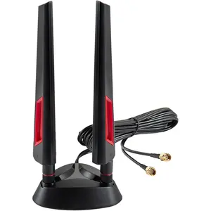 9dBi WiFi 6 6E Tri-Band 2.4GHz + 5 GHz + 6GHz  Base Gaming Antenna for WiFi 6 6E Router PC Desktop Computer PCI-E Card  Gaming Motherboard