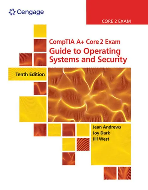 USED Book - Comptia A+ Core 2 Exam: Guide to Operating Systems and Security by Andrews, Jean (Hardcover) - english