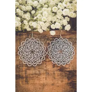 Beautiful Boho Silver Drop Earrings