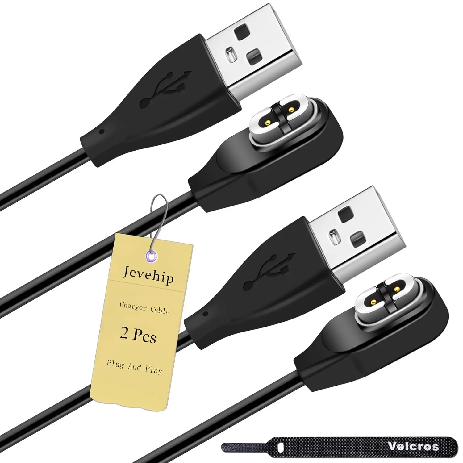 Magnetic Charging Cable for Shokz Bone Conduction Headphones - 2-Pack 3.3ft/1m Powered Magnetic Connector Long Charger Cords Compatible with OpenRun Pro Mini, Aeropex AS800, OpenComm (2), Magnetic Connector Cables, Long Charger Cables
