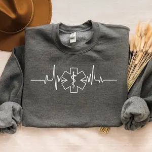 EMT Sweatshirt, Emt Shirt, Paramedic Hoodie, EMS Team, Star of Life Shirt, Emergency Medical, First Responder Crewneck, EMT Hoodie, Unisex P