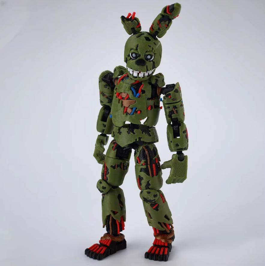 9L 3D-Printed FNAF Freddy Fazbear’s Pizza Springtrap Toys & Action Figures, Anime Models, Lucky13, Dummy13, Titan13 Ornaments & Gifts