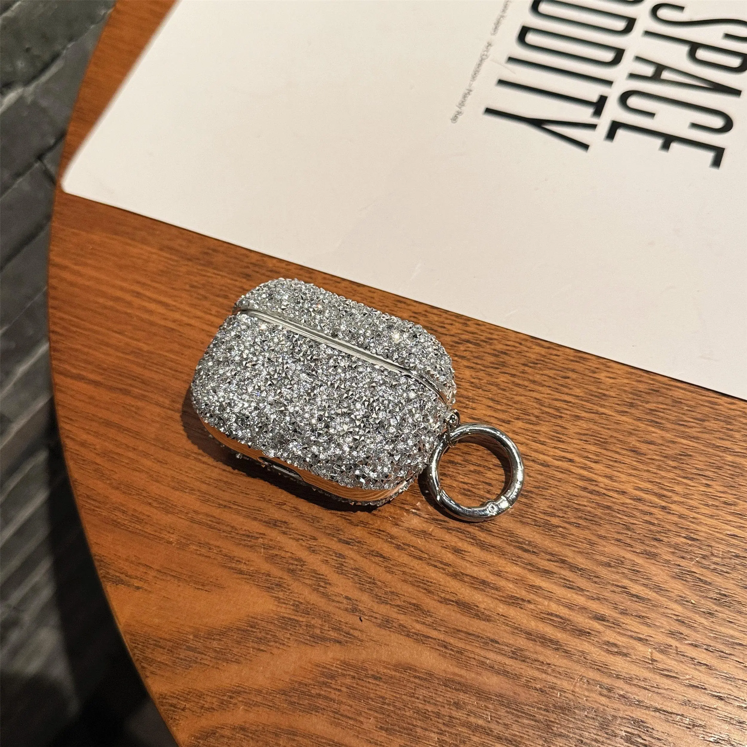 High-End Luxury Sparkling Rhinestone Bluetooth Earphone Case for Women — Compatible with AirPods 3, 4, 1, 2, Pro 3, Pro 2, and Pro