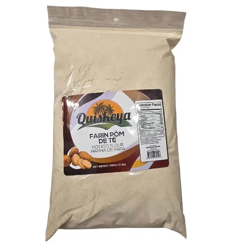 QuiReya Farin Pòm de Tè Potato Flour 700g/2.5 Lb High-Quality Pastry Flour