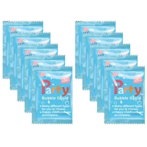 Bubble Solution Refill, 10pcs Bubble Concentrated Solution for Bubble Machine, Bubble Maker Bubble Water for Party Birthday Outdoors, Bubble Liquid