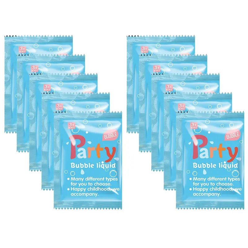 Bubble Solution Refill, 10pcs Bubble Concentrated Solution for Bubble Machine, Bubble Maker Bubble Water for Party Birthday Outdoors, Bubble Liquid, Different Bubble Types, Bubble Fun