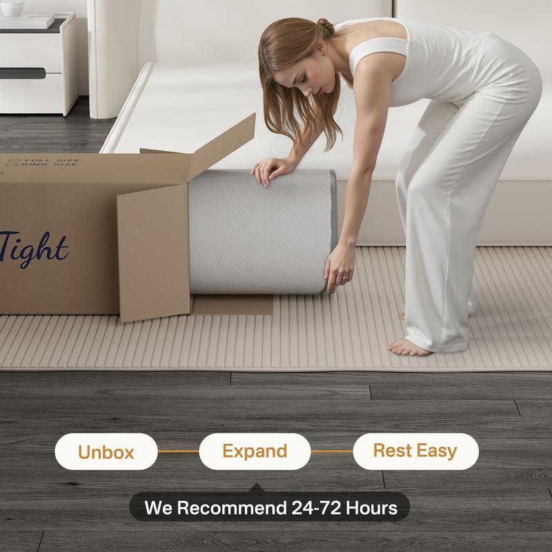 【LC】12/14/16 inch spring mattress Queen size King size California king size hybrid mattress in a Box, Medium Firm Memory Foam and Pocket Springs, Strong Edge Support, Pressure Relief