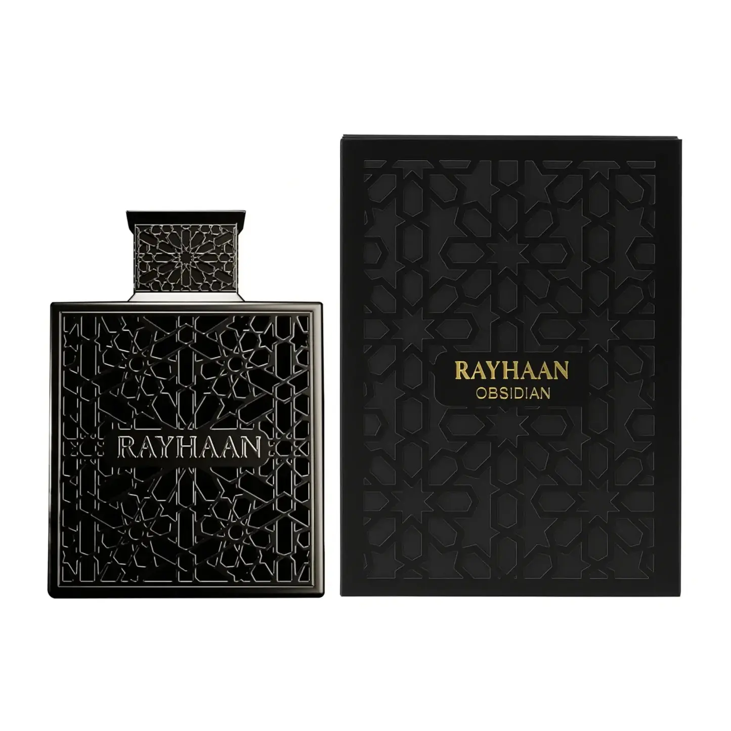 Rayhaan Obsidian Eau de Parfum Spray for Men 3.4 Ounce Rayhaan Obsidian Eau de Parfum Spray for Men 3.4 Ounce