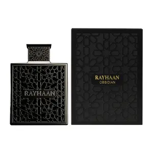 Rayhaan Obsidian Eau de Parfum Spray for Men 3.4 Ounce