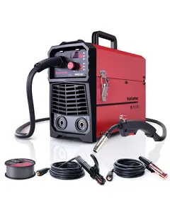 ARCCAPTAIN 130A MIG Welder, 110V Flux Core MIG Welder/Lift TIG/Stick 3 in 1 Welding Machine with Synergy, IGBT Inverter Portable Gasless Welder Equipment with Welding Gun and 2lb Welding Wire