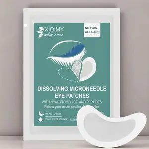 Xioimy Hyaluronic Acid & Plant Extracts Micro Needle Soothing Gel Eye Patches, Suitable All Skin Types Hydrating, Moisturizing & Nourishing, Anti-Slip Effect, Collagen Eye Mask