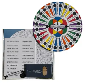 The Ultimate Excuse Spinner - Funny Office Gag Gift, Interactive Desk Toy & Magnetic Blame Decision Maker Wheel