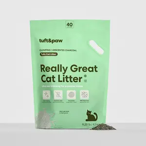 Really Great Cat Litter - Low-tracking Tofu Cat Litter, Flushable, Clumping, Dust Free, Natural Eco Friendly Pellets, Odor Control