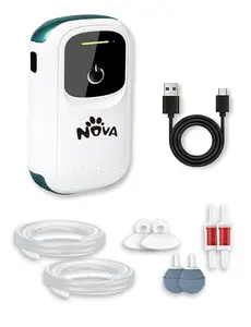 NOVASPARK Aquarium Air Pump, USB Rechargeable Fish Aerator Pump with Accessories for 5-120 Gallons, Portable Fish Tank Bubbler, Used for Outdoor-Fishing, Power Outages and Emergency | Rechargeable and Whisper Quiet