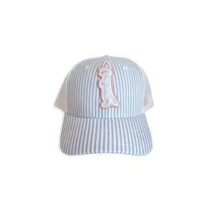 Seersucker Mongoose Patch Hat