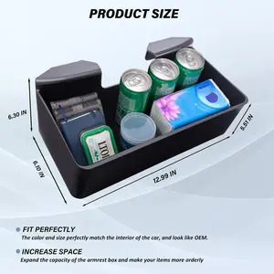 Center Console Hanging Organizer Box for 2019-2026 Chevy Silverado GMC Sierra 1500 & 2020-2026 Chevrolet Silverado Sierra 2500HD 3500HD Accessories Split Bench Folding Seat Car Organization Supplies