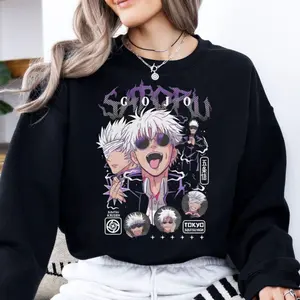 Gojo Satoru The Honored One Sweatshirt, Sayal Jujutsu Kaisen Jjk Anime Hoodie, Jjk Anime Shirt, Gift For Fan, Unisex Sweater Pullover Tee