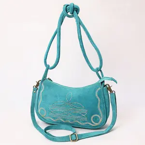 American Darling Cross Body I Hand Tooled Suede Genuine Leather Women Bag Western Handbag Purse