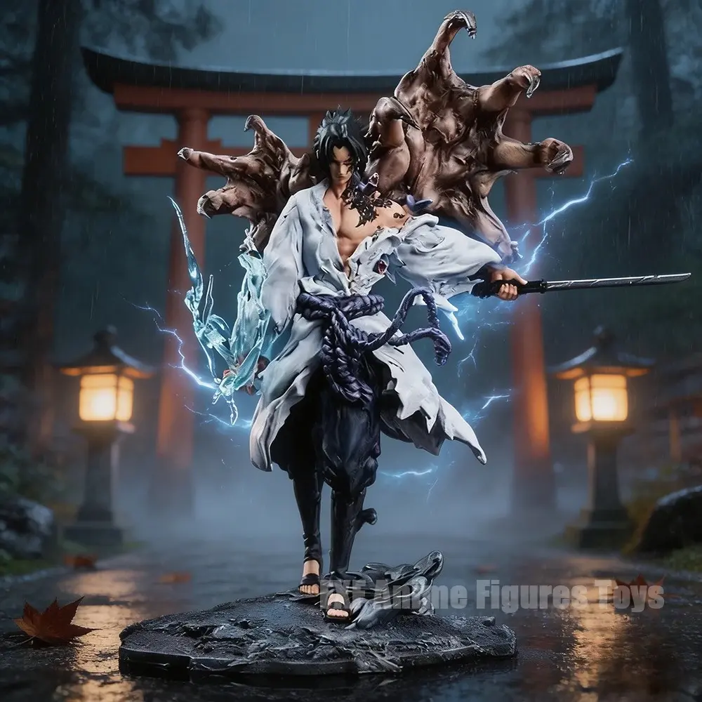31cm/12.2in Anime Figure Uchiha Sasuke Action Figures Designer Style Pvc Statue Collection Model Toys Gifts