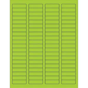 212 MAIN Fluorescent Green Rectangular Laser Labels, 1.75x0.5 in, Pack of 8000, Compatible with Laser Printer, Enables Label Creation, Create Labels