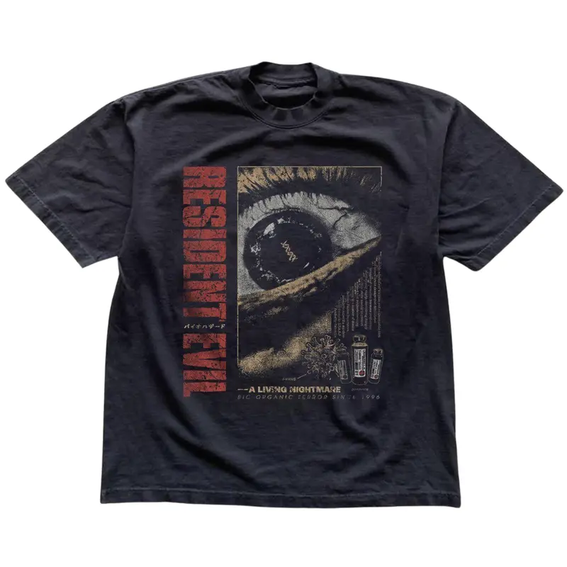Resident Evil T-Shirt, Resident Evil Tee, Horror Video Game Tshirt, Gifts Shirt, Gildan Men's and Women's T-Shirt, Unisex Vintage Graphic Tees Gothic Grunge Y2k Emo Scene Amity Affliction Style Clothes Streetwear